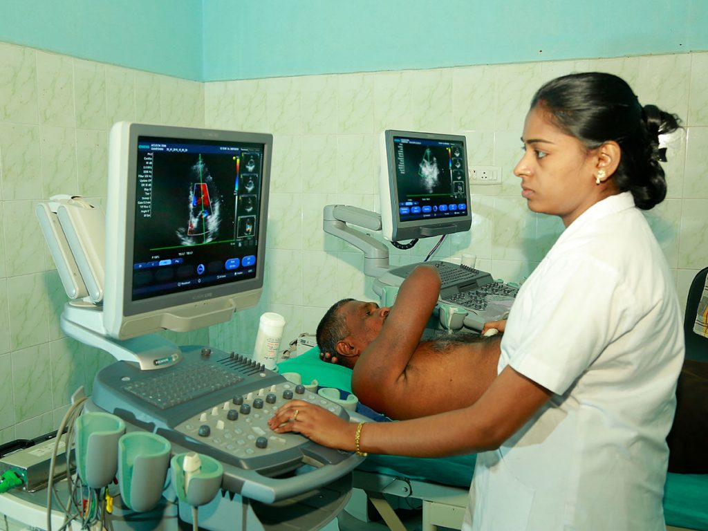 Heart doctor at SMIMS guiding patient from Tirunelveli