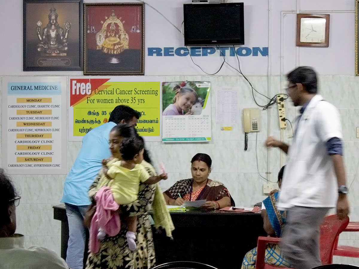 Peaceful hospital setting near Kanyakumari